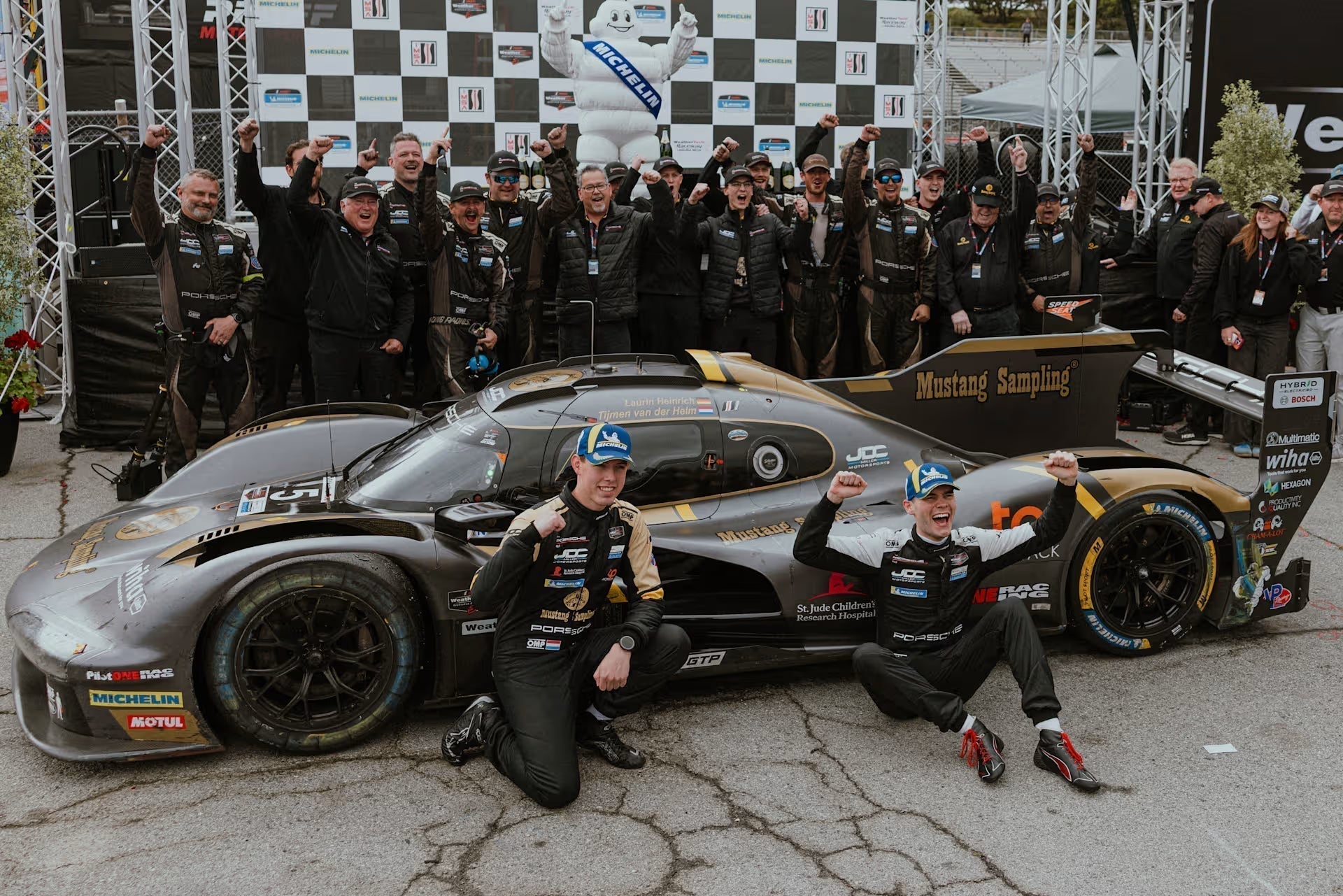 JDC-Miller Motorsports Wins IMSA Laguna Seca Race with Last-Lap Pass