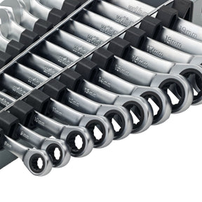 24 Piece Combination Ratchet Wrench Set - Metric and SAE