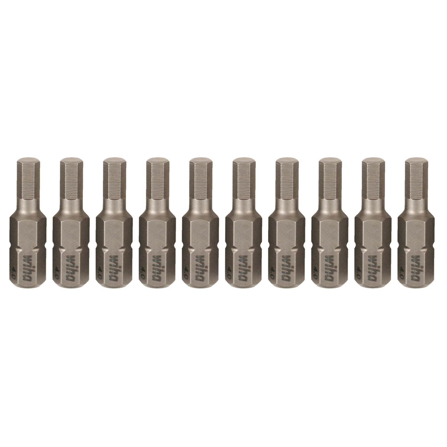 Hex Bit 4.0mm - 25mm - 10 Pack