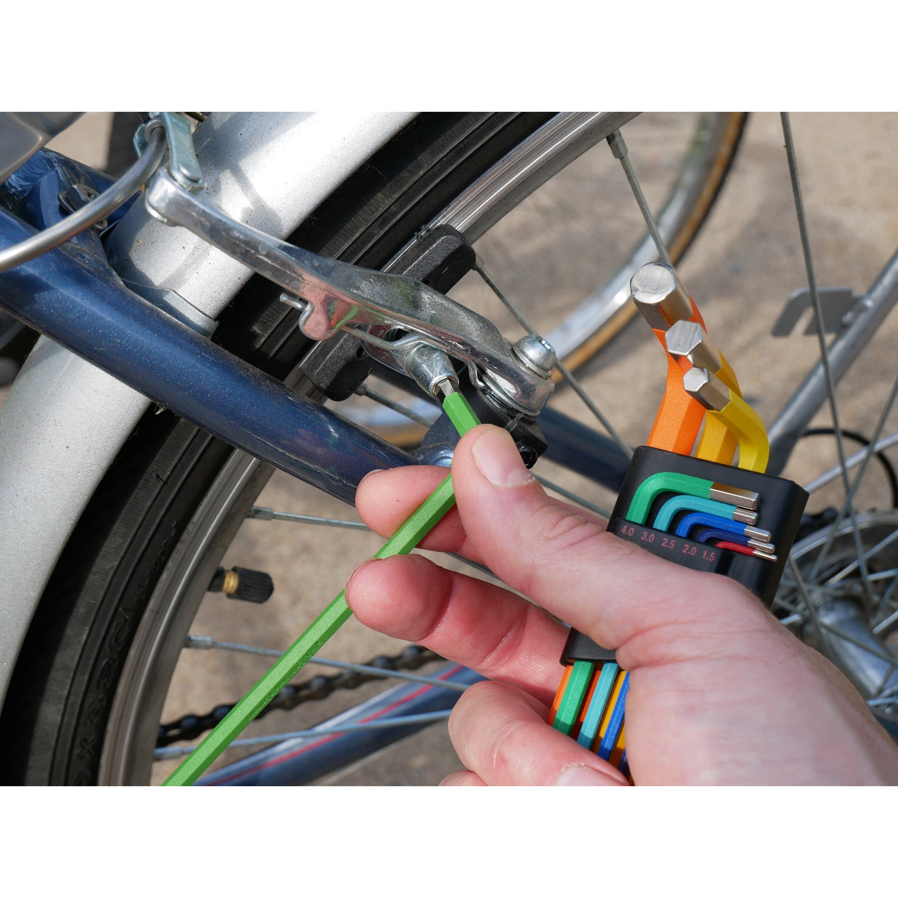 13 Piece Ball End Color Coded Hex L-Key Set - Inch