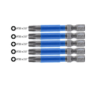 TerminatorBlue Impact Bit Torx T30 - 2 Inch - 5 Pack