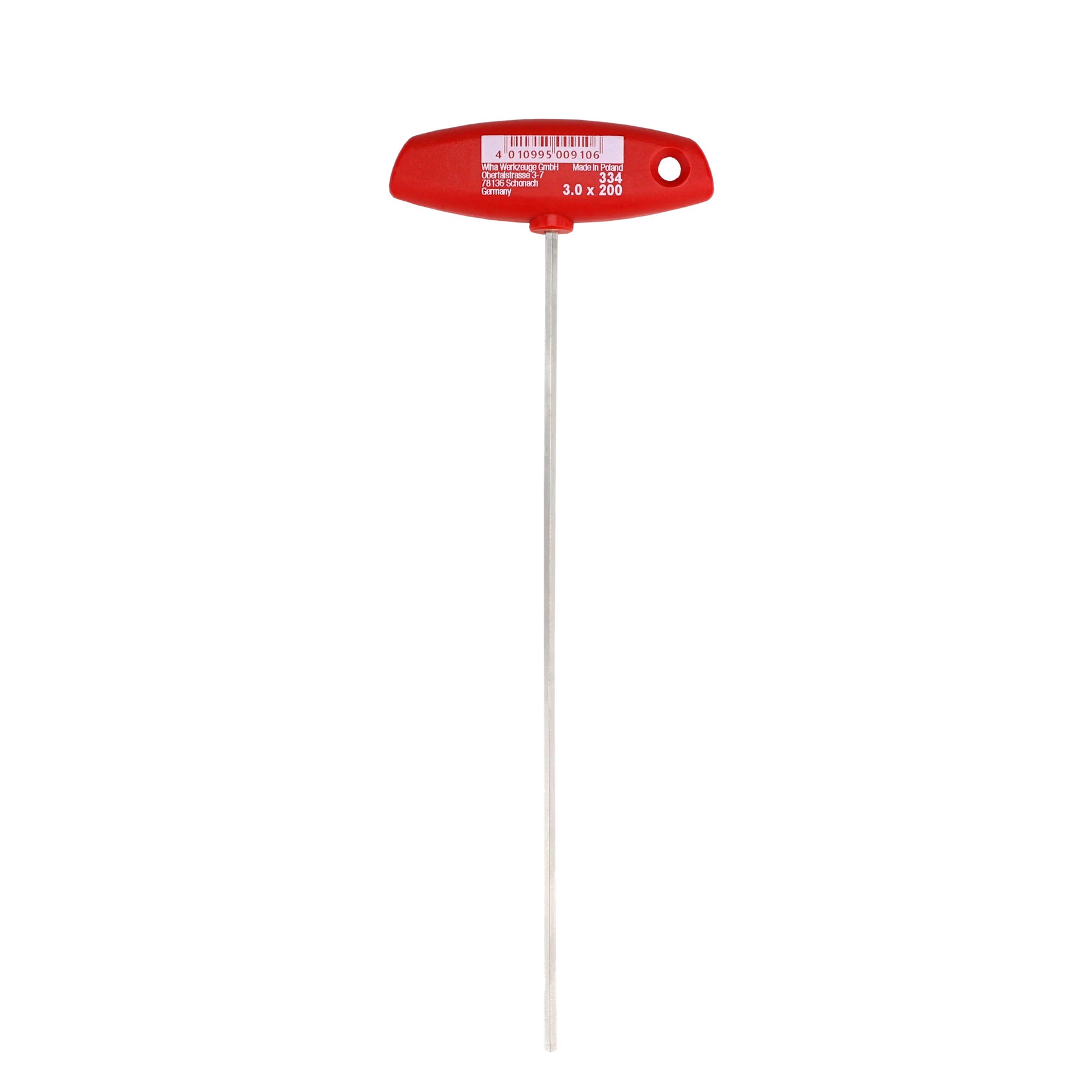 Hex Key Long Arm Nickel 4.0 x 144mm 10-PACK