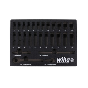 EMPTY FOAM TRAY FOR 1/4" METRIC SOCKET SET