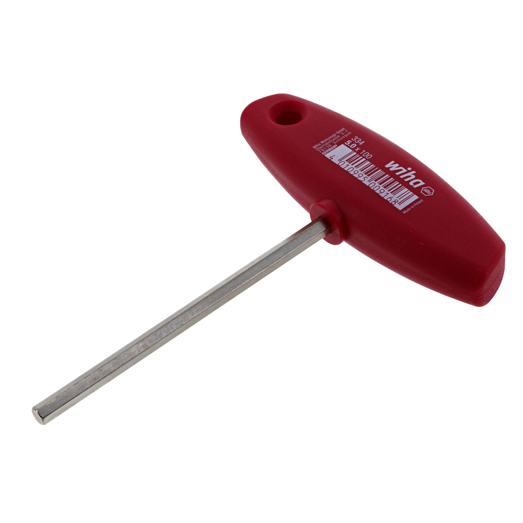 Classic Grip Hex Metric T-Handle 5.0mm x 100mm