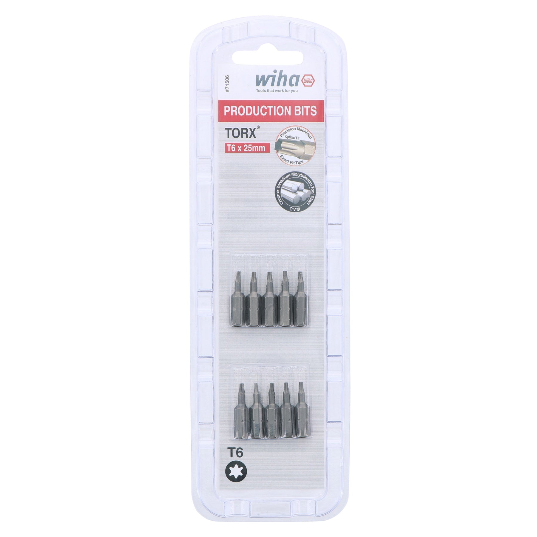 Torx Bit T6 - 25mm - 10 Pack