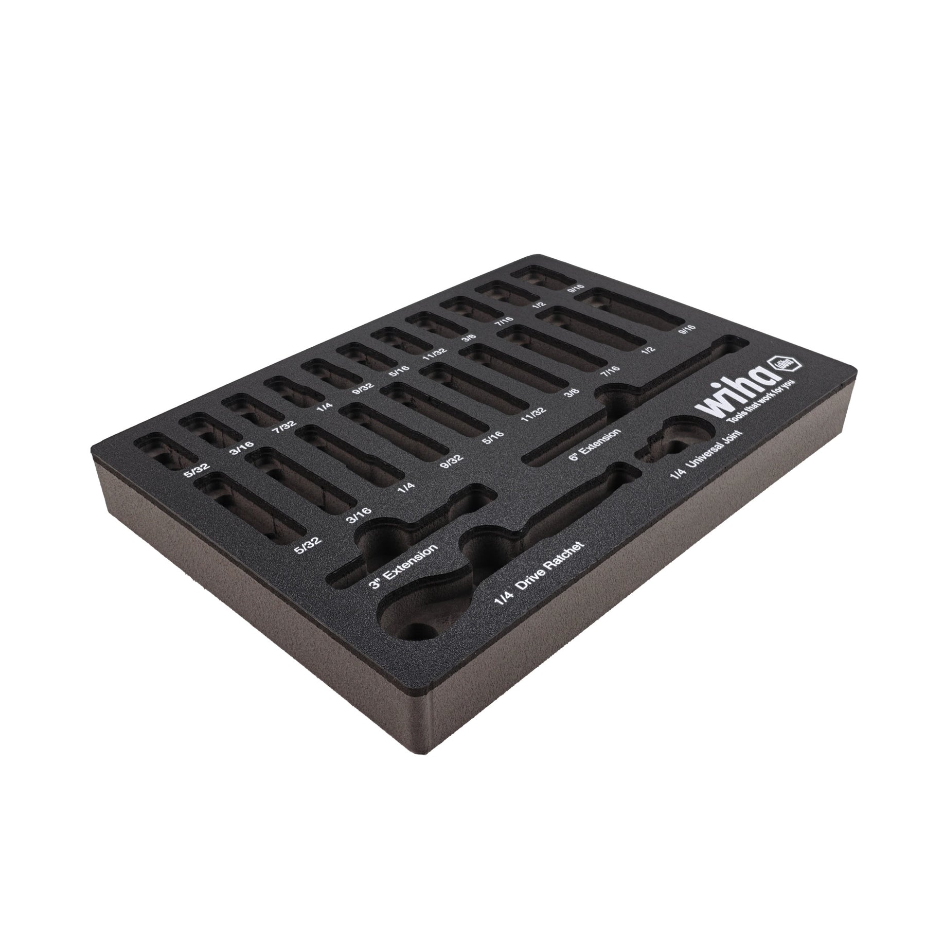 EMPTY FOAM TRAY FOR 1/4" INCH SOCKET SET