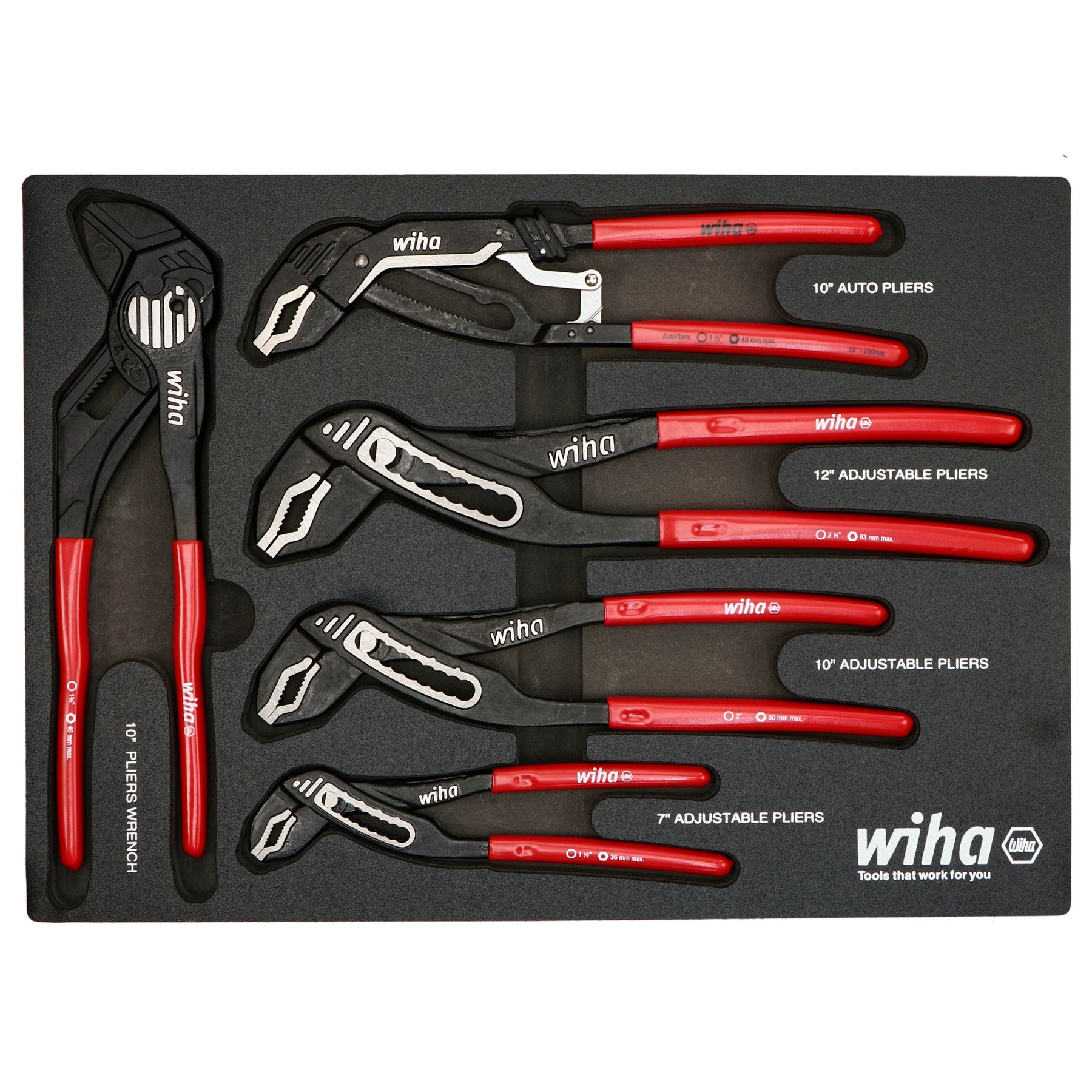 Empty Foam Tray For V-Jaw Tongue and Groove/Auto Pliers Set