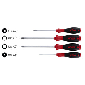 4 Piece SoftFinish Square Screwdriver Set