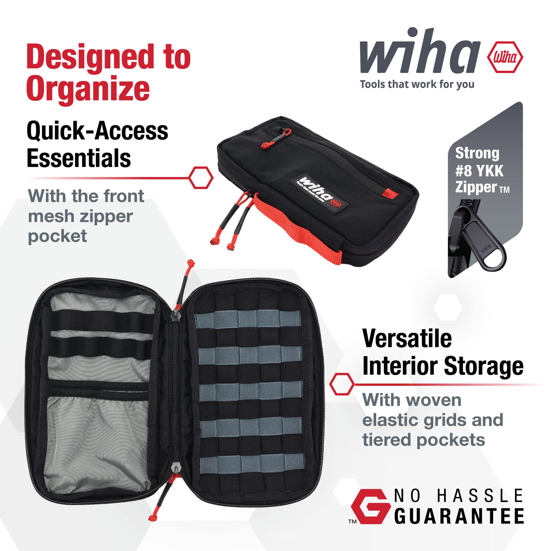 Large Zipper Tool Organizer