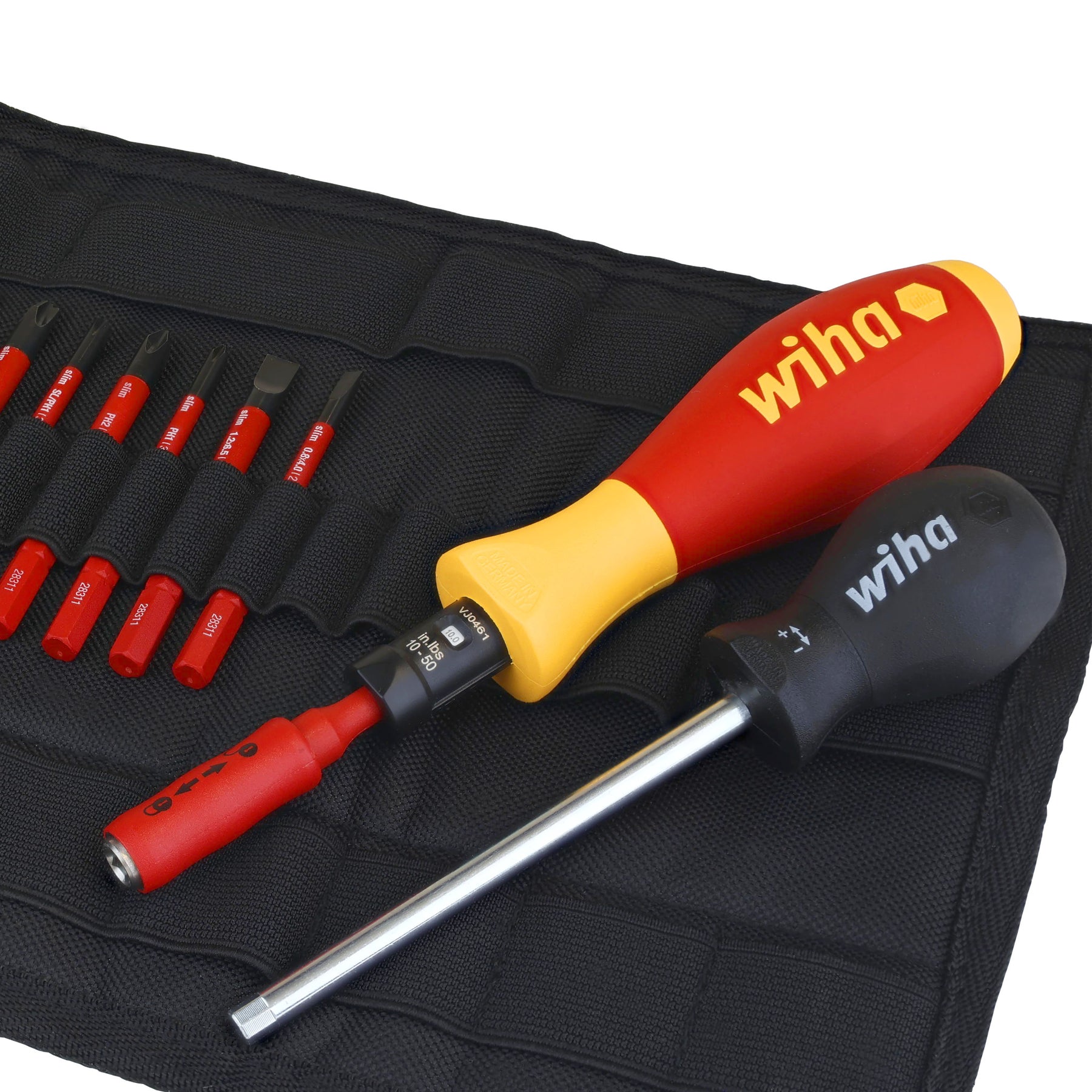11 Piece Insulated TorqueVario-S (10-50 In/lbs) and SlimLine Blade Set