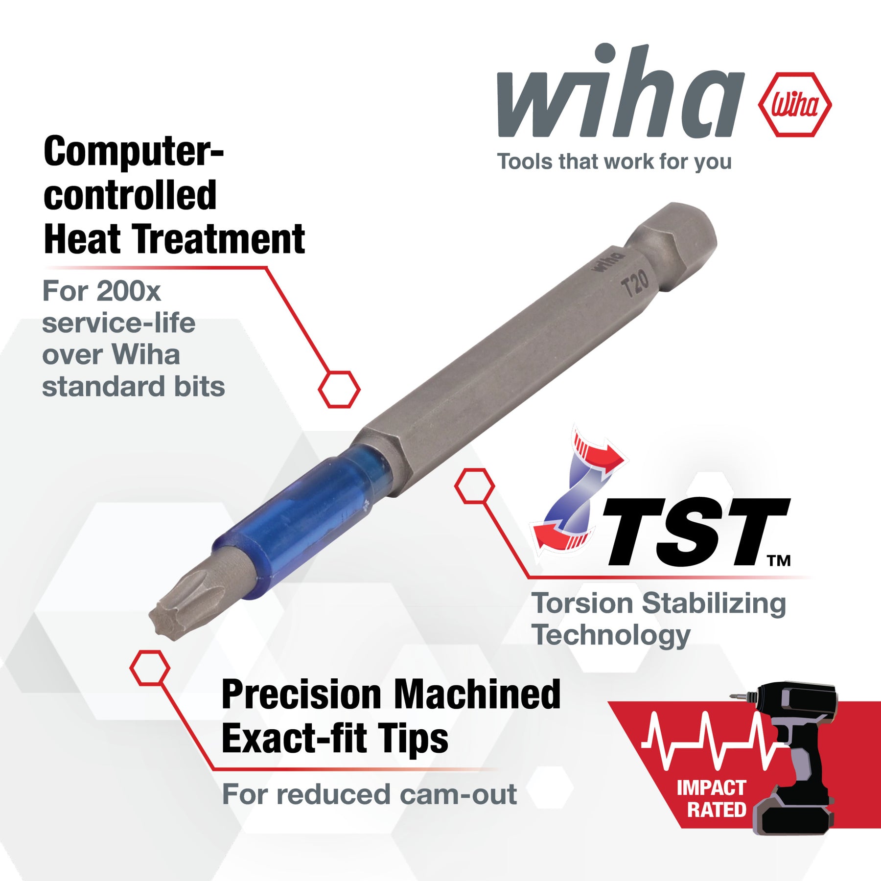 TerminatorBlue Impact Bit Torx T25 - 3.5 Inch - 2 Pack