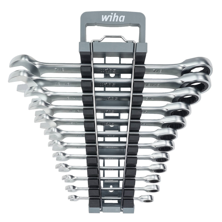 12 Piece Combination Ratchet Wrench Set - SAE