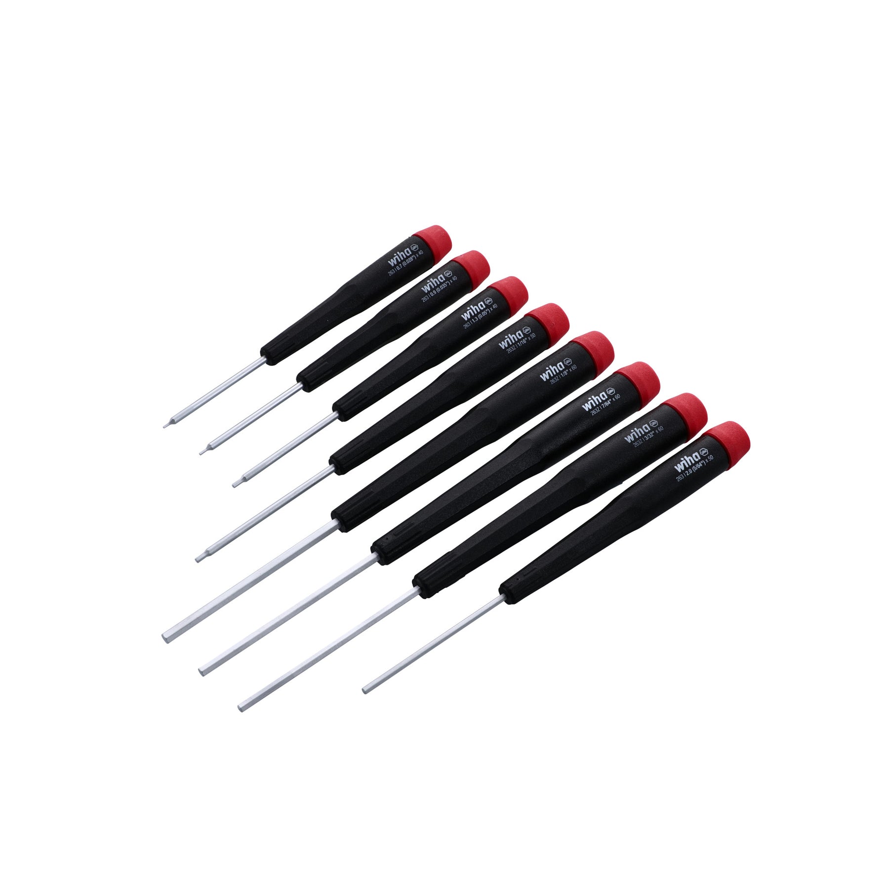 8 Piece Precision Hex Screwdriver Set - Inch