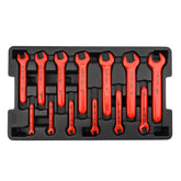13 Piece Insulated Open End Wrench Tray Set - Metric