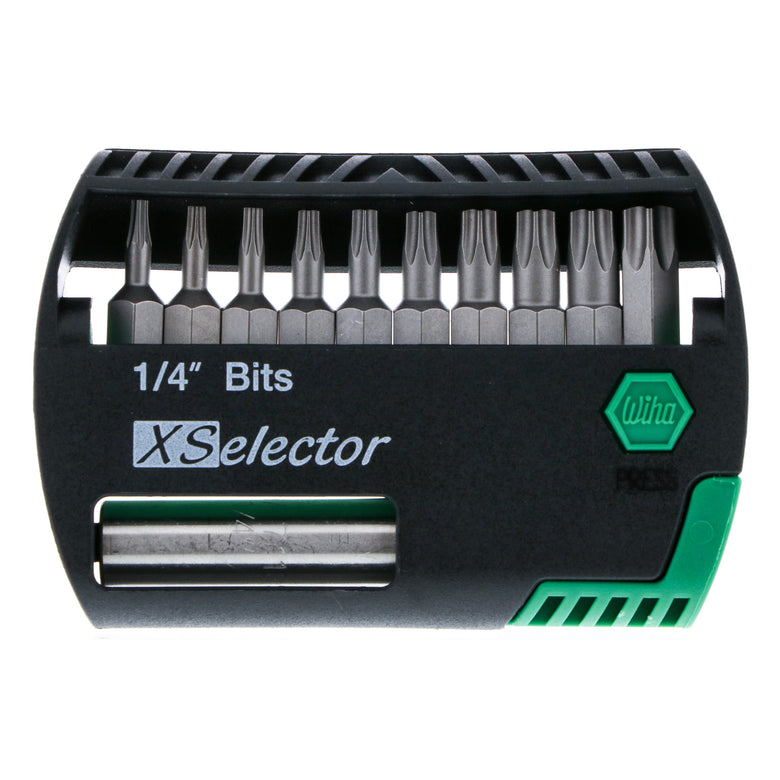 11 Piece Torx Xselector and Magnetic Bit Holder Set - T7 - T40