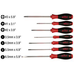 7 Piece SoftFinish Slotted and Phillips Screwdriver Set