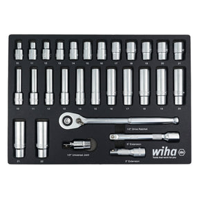 EMPTY FOAM TRAY FOR TRAY 1/2" METRIC SOCKET SET