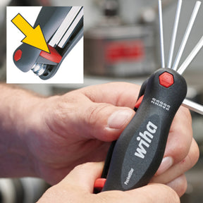 7 Piece PocketStar Fold-Out Hex Key Set - Metric