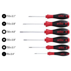 6 Piece SoftFinish MagicSpring Torx Screwdriver Set