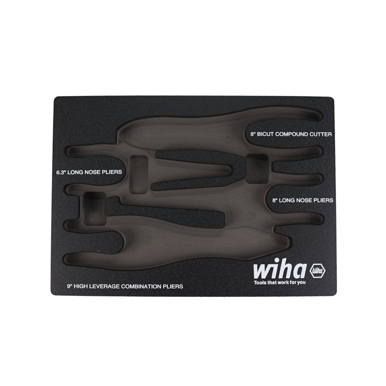 Empty Foam Tray for 4 Piece Pliers/Cutter Set