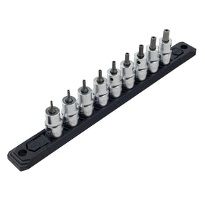 9 Piece 3/8" Drive Security Hex Bit Socket Set - SAE