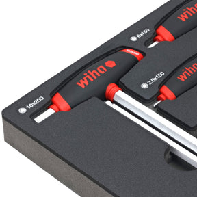 8 Piece SoftGrip Dual Drive Hex Metric T-Handle Tray Set