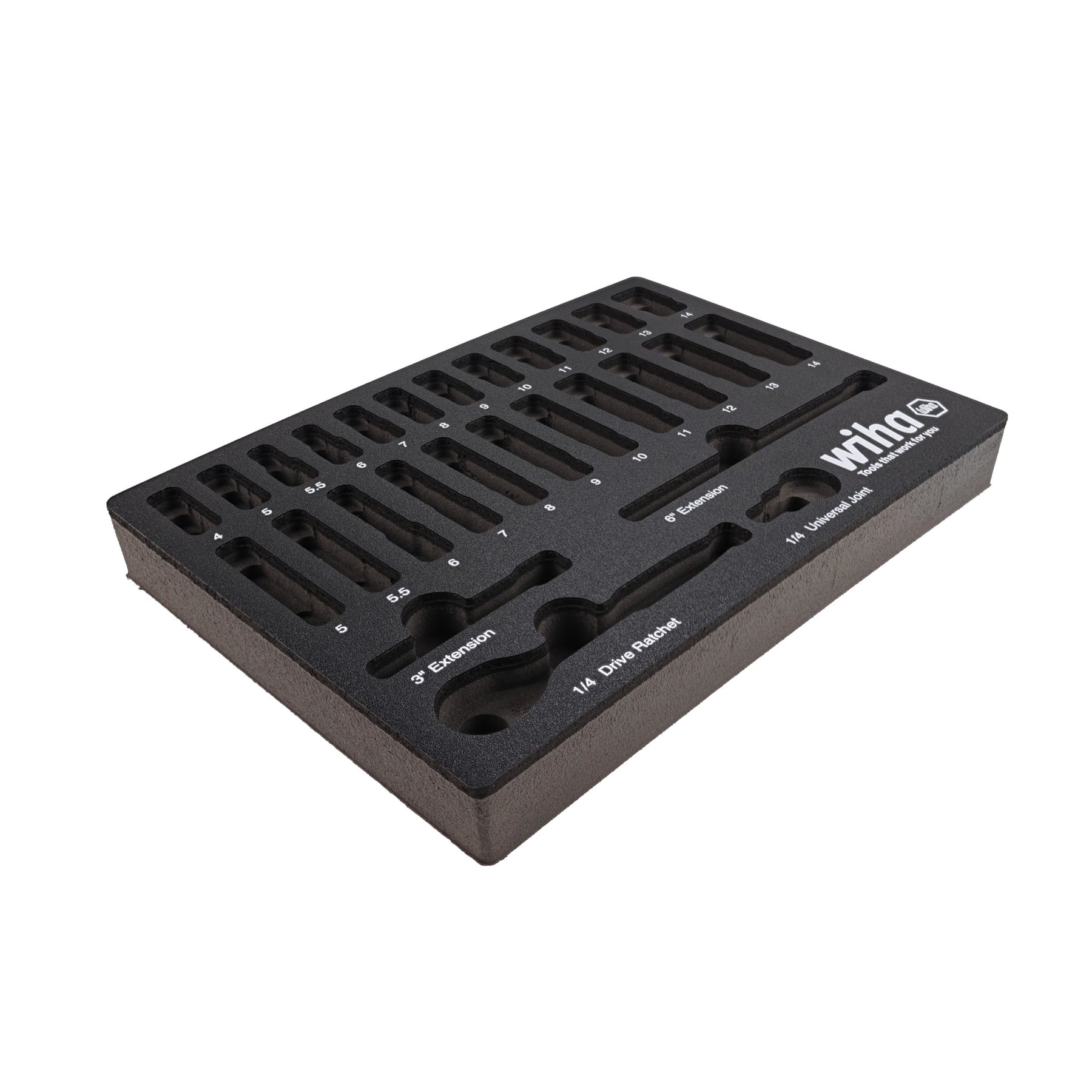 EMPTY FOAM TRAY FOR 1/4" METRIC SOCKET SET
