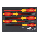 5 Piece Insulated SoftFinish Cushion Grip Screwdriver Tray Set