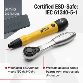 65 Piece System 4 ESD Safe Master Technician's Ratchet and MicroBits Set