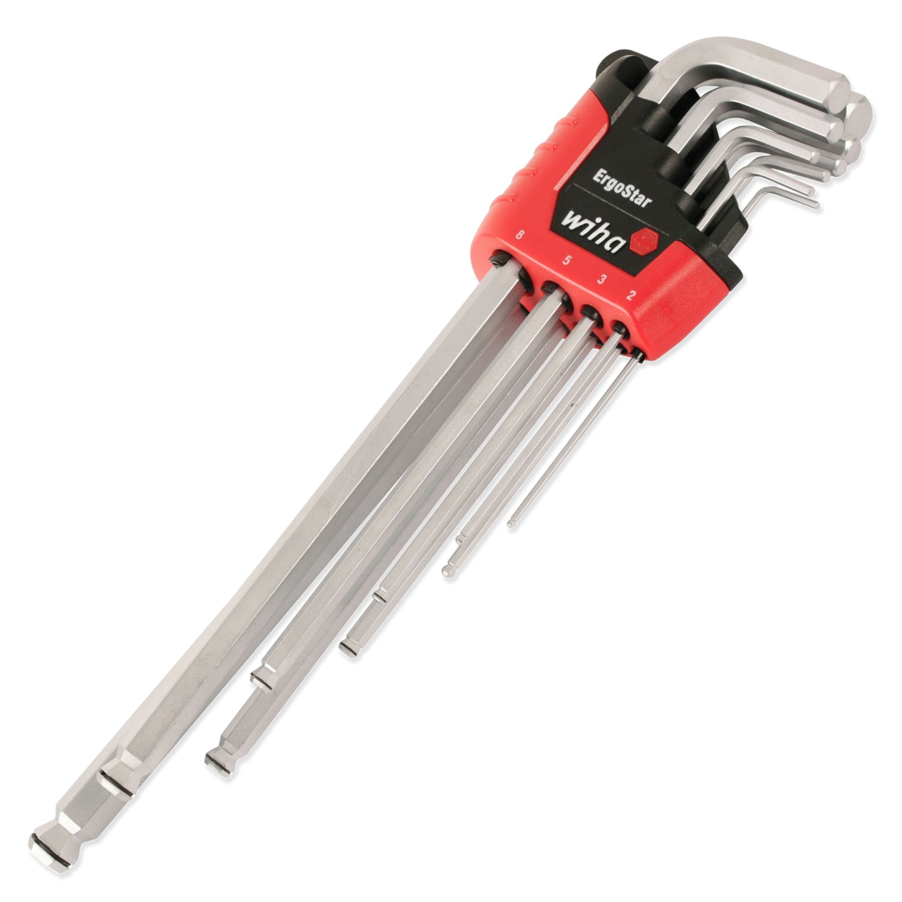 9 Piece MagicRing Ball End Long Arm Hex L-Key Set - Metric
