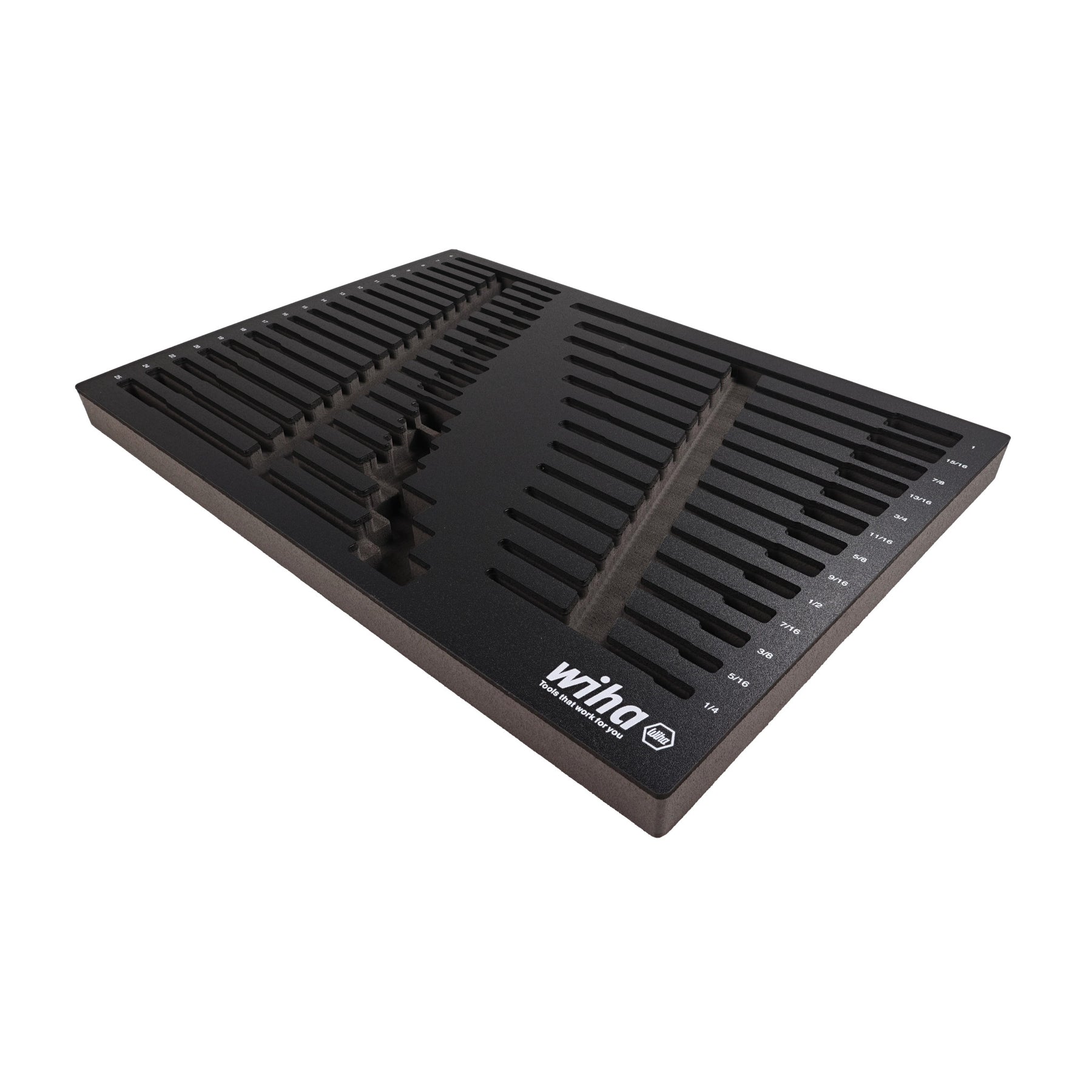 EMPTY FOAM TRAY FOR COMBINATION WRENCHES
