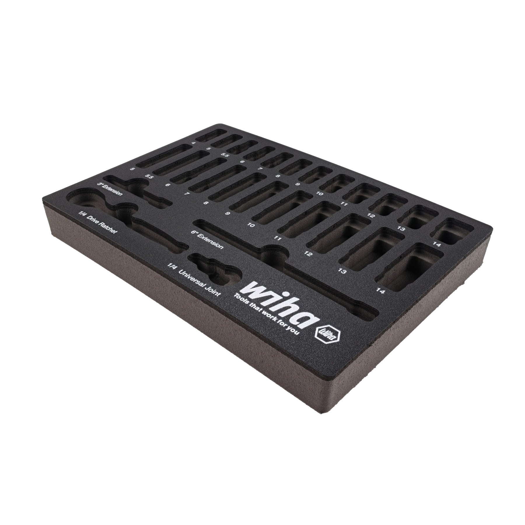 EMPTY FOAM TRAY FOR 1/4" METRIC SOCKET SET