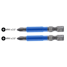 TerminatorBlue Impact Bit Phillips #1 - 2 Inch - 2 Pack
