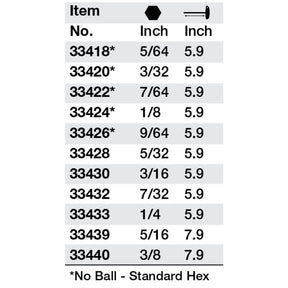 SoftGrip Hex T-Handle 9/64"