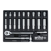 22 Piece 3/8" Drive Professional Standard and Deep Socket Tray Set - SAE
