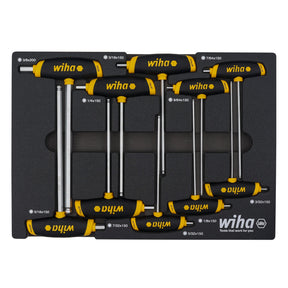 10 Piece SoftGrip Dual Drive Hex SAE T-Handle Tray Set