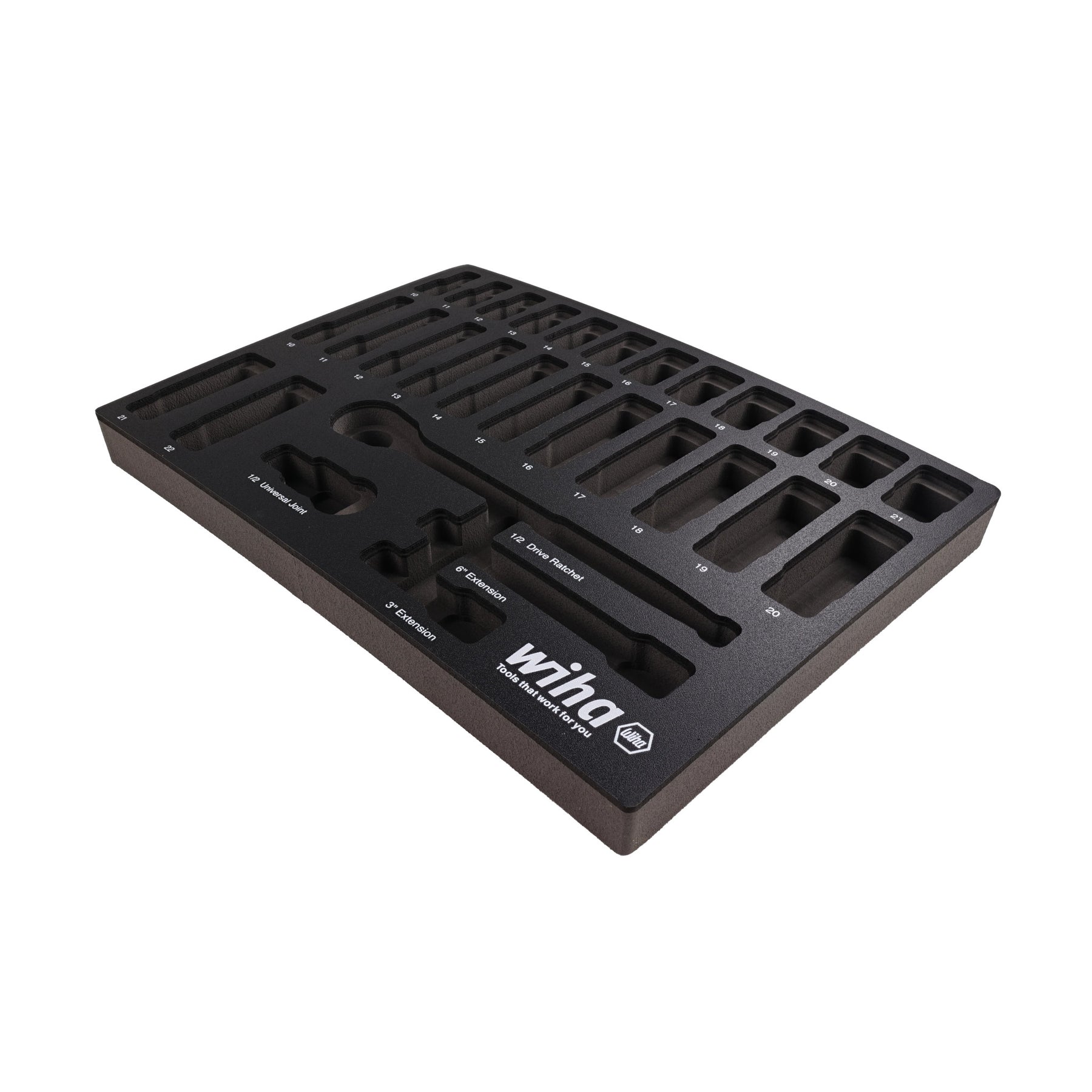 EMPTY FOAM TRAY FOR TRAY 1/2" METRIC SOCKET SET