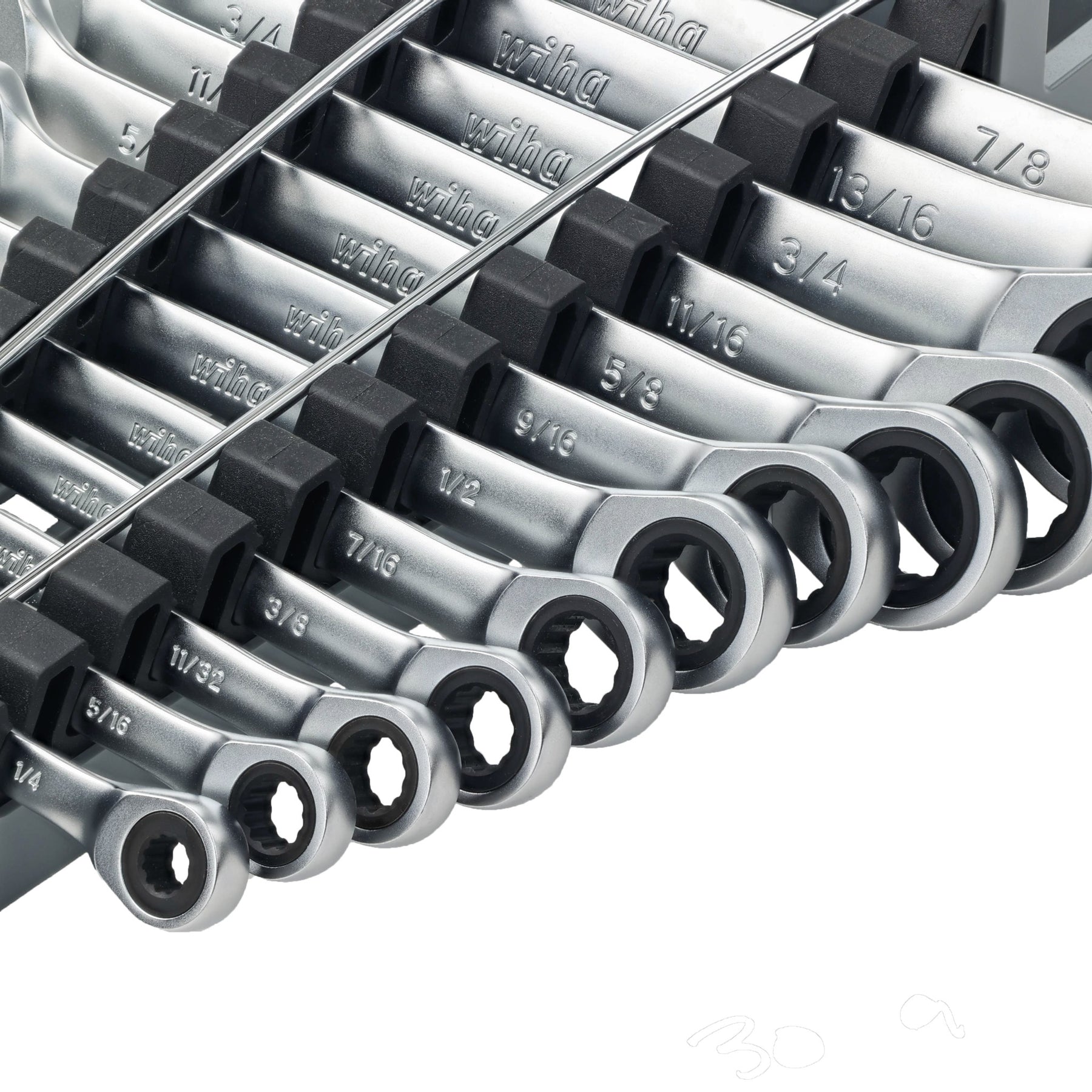 24 Piece Combination Ratchet Wrench Set - Metric and SAE