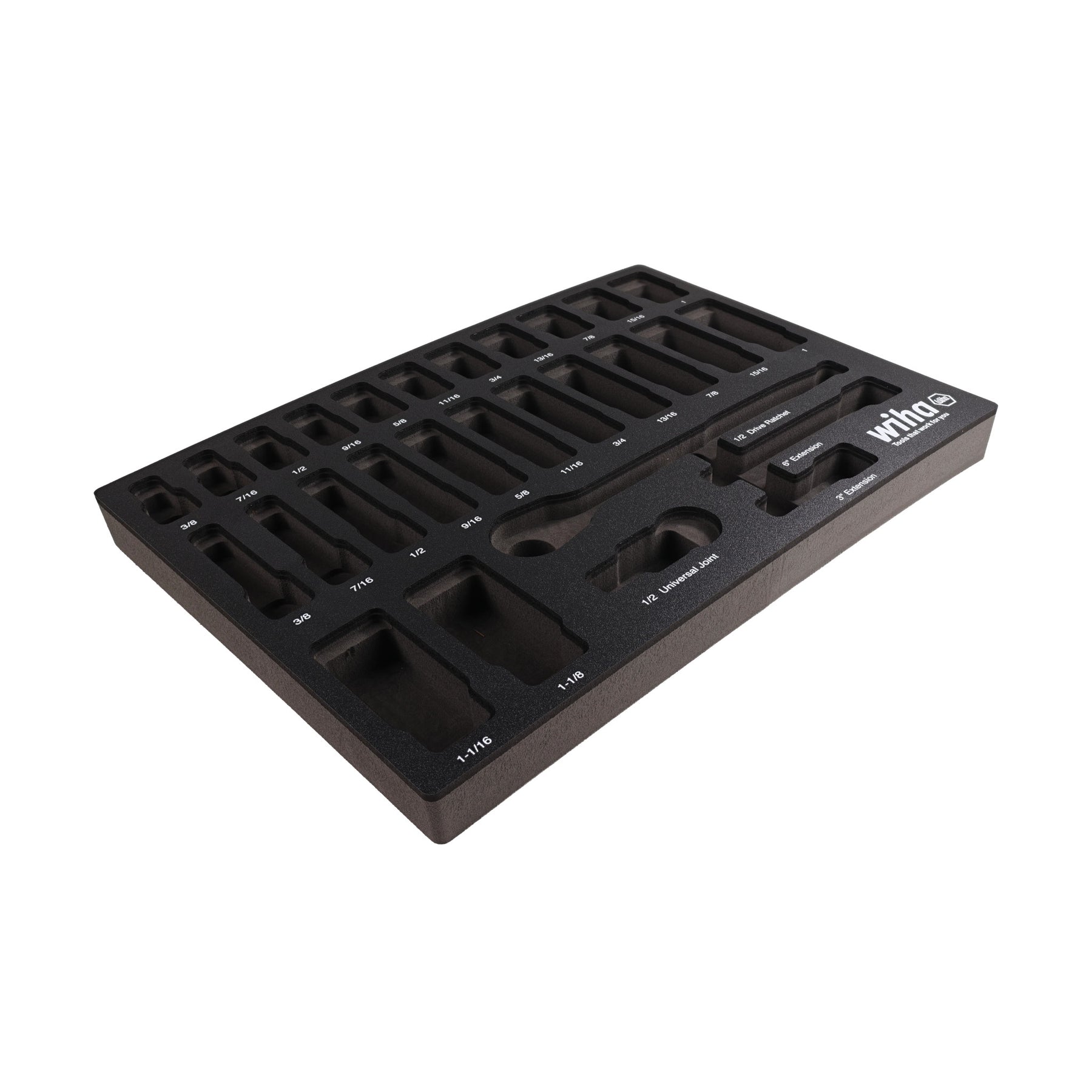 EMPTY FOAM TRAY FOR 1/2" INCH SOCKET SET