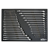 31 Piece Combination Wrench Tray Set - SAE and Metric
