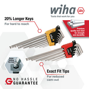 22 Piece MagicRing Ball End Hex L-Key Set - Inch, Metric