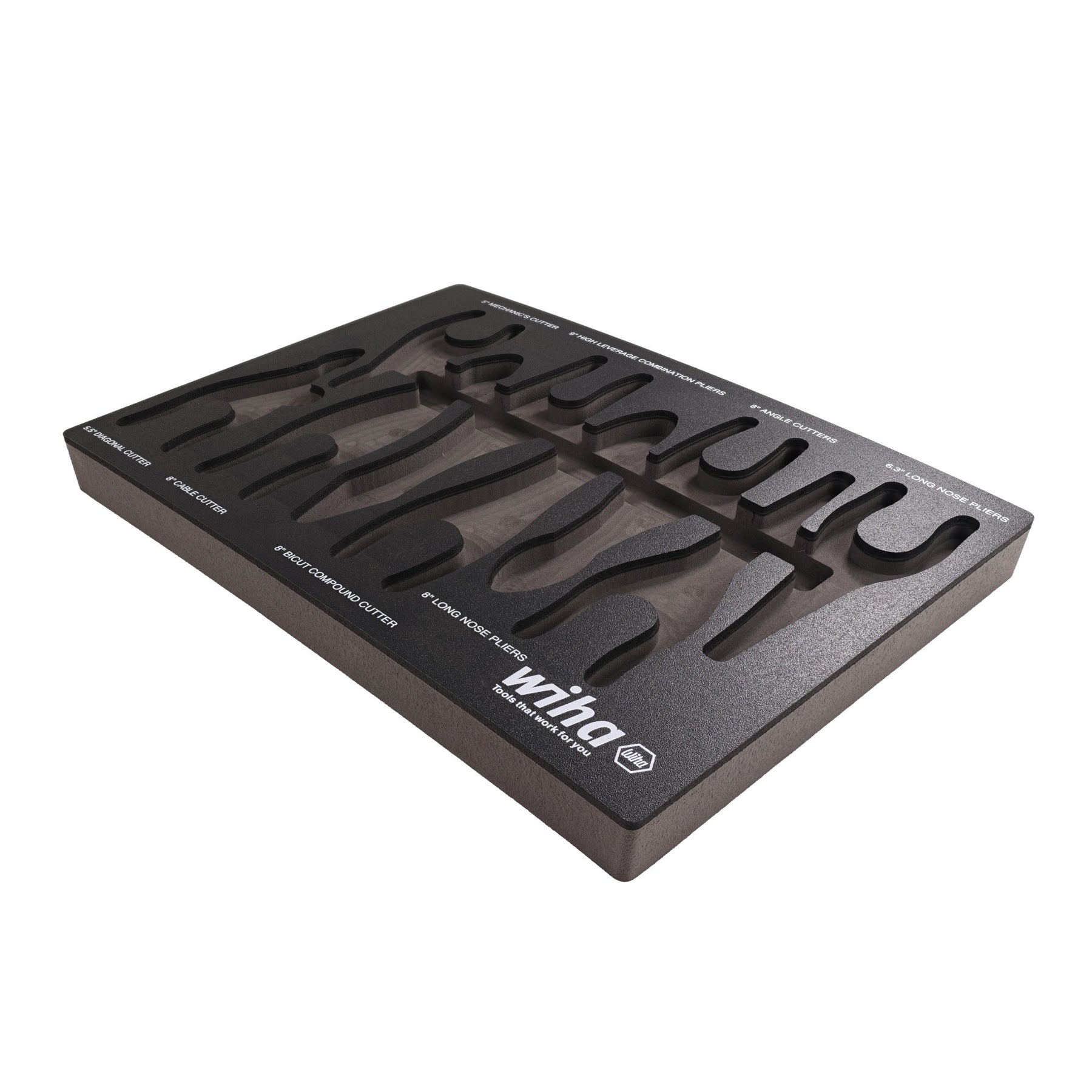 Empty Foam Tray for 8 Piece Pliers/Cutter Set