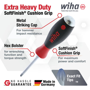 SoftFinish XHeavy Duty Slotted Screwdriver 3.5mm x 75mm