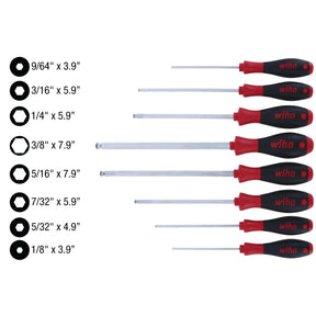 8 Piece SoftFinish MagicRing Ball End Screwdriver Set