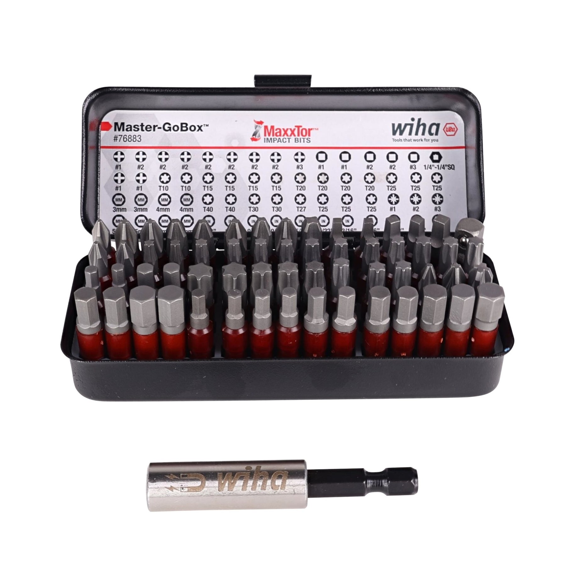 61 Piece GoBox MaxxTor Impact Bit Set