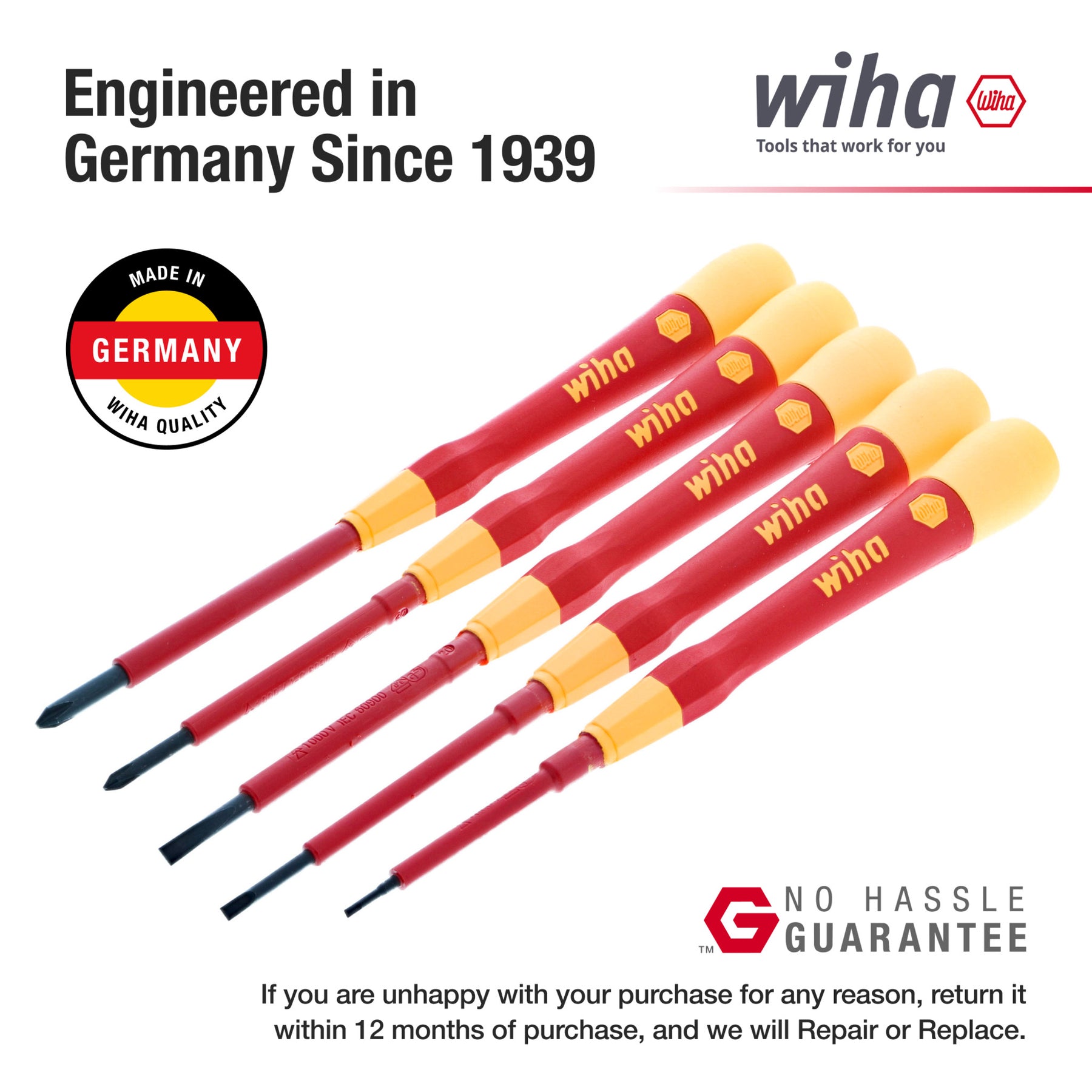 5 Piece Insulated PicoFinish Precision Screwdriver Set