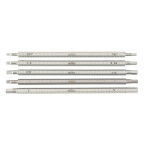 Wiha 28474 5 Piece Drive-Loc VI Hex Blade Set