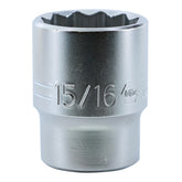 Wiha 33818 12 Point - 1/2" Drive Socket 15/16"