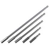 Wiha 71499 5 Piece Magnetic Retaining Ring 1/4" Bit Holder Set