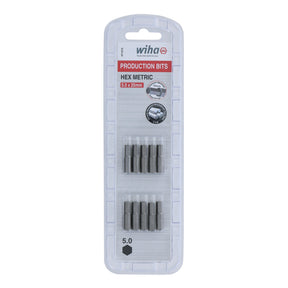Hex Bit 5.0mm - 25mm - 10 Pack